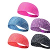 Image 9: Moisture Wicking Headband For Women Men Sweatband Sports Fitness Yoga Running