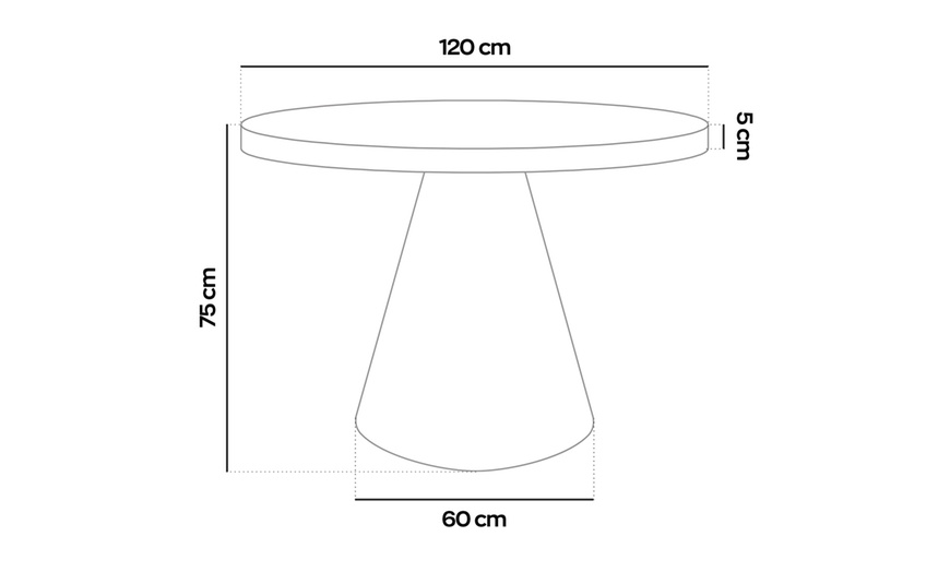 Image 15: Tavolo da pranzo rotondo Artù di Frankystar