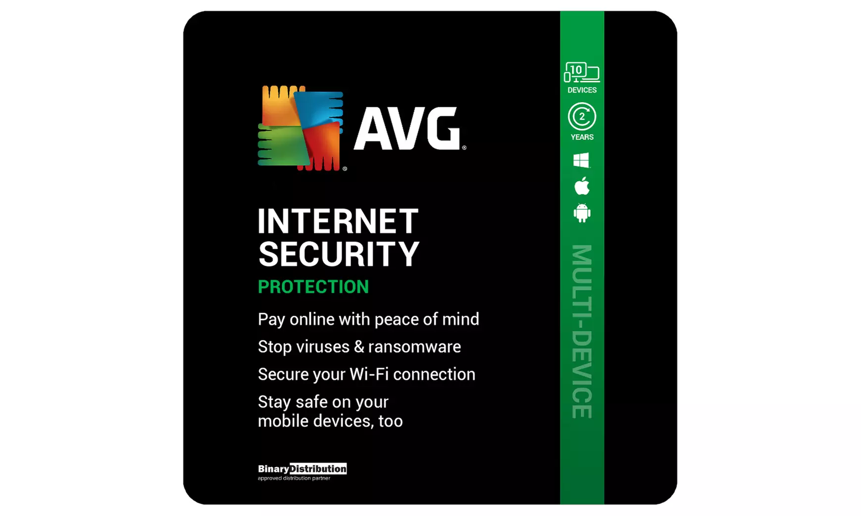 AVG Internet Security or Ultimate 2026 10 Devices for 2 Years