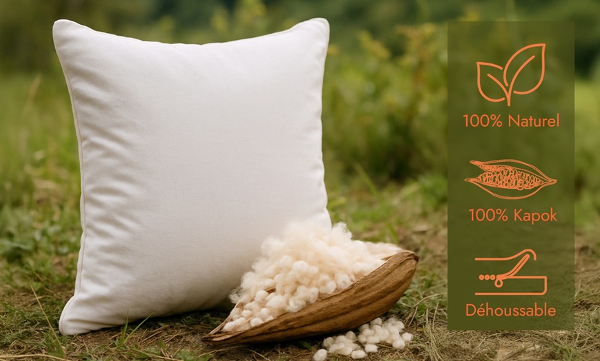 Image 4: Oreiller Sampur Kapok en fibre de kapok 100 % naturelle