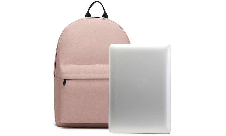 Image 22: Mochila escolar con correas acolchadas y múltiples bolsillos