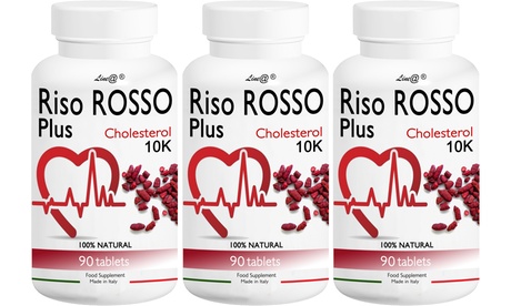 Fino a 360 compresse di riso rosso plus K10 Line@Diet per aiutare a mantenere il fisiologico metabolismo del colesterolo