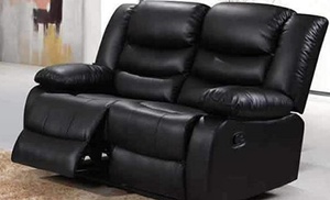 Up to Five-Seater Leather Recliner sofa