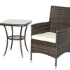 Image 2: Outsunny Three-Piece Outdoor Rattan-Effect Bistro Set 