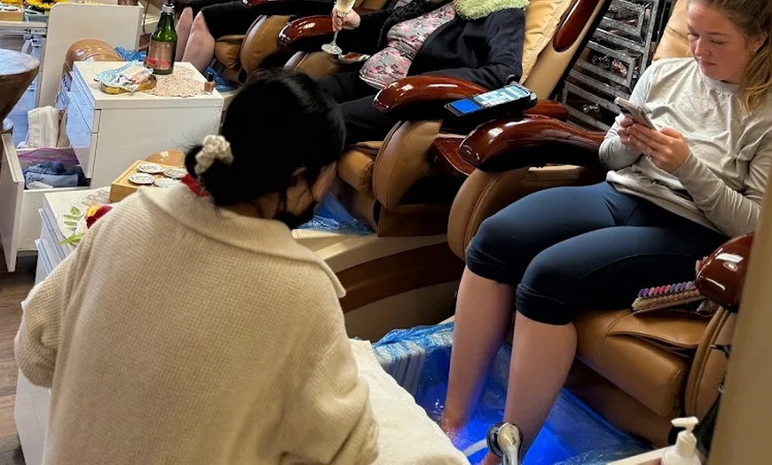 Image 2: Indulge in a Gel Manicure or Gel Pedicure with a Glass of Champagne 