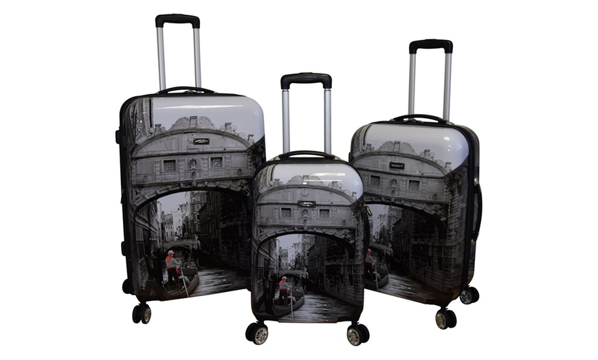 Image 9: Hard Case 3-Piece Luggage Sets