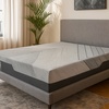 Image 1: Matelas Sampur hybride mémoire de forme gel, tissu bambou et charbon