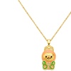 Image 6: Stanley - BTS x Labubu Gold Enamel Pendant Necklace