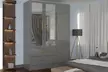 High Gloss Wardrobe with Mirrored Door - Second Medium