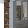 Image 6: High Gloss Wardrobe with Mirrored Door