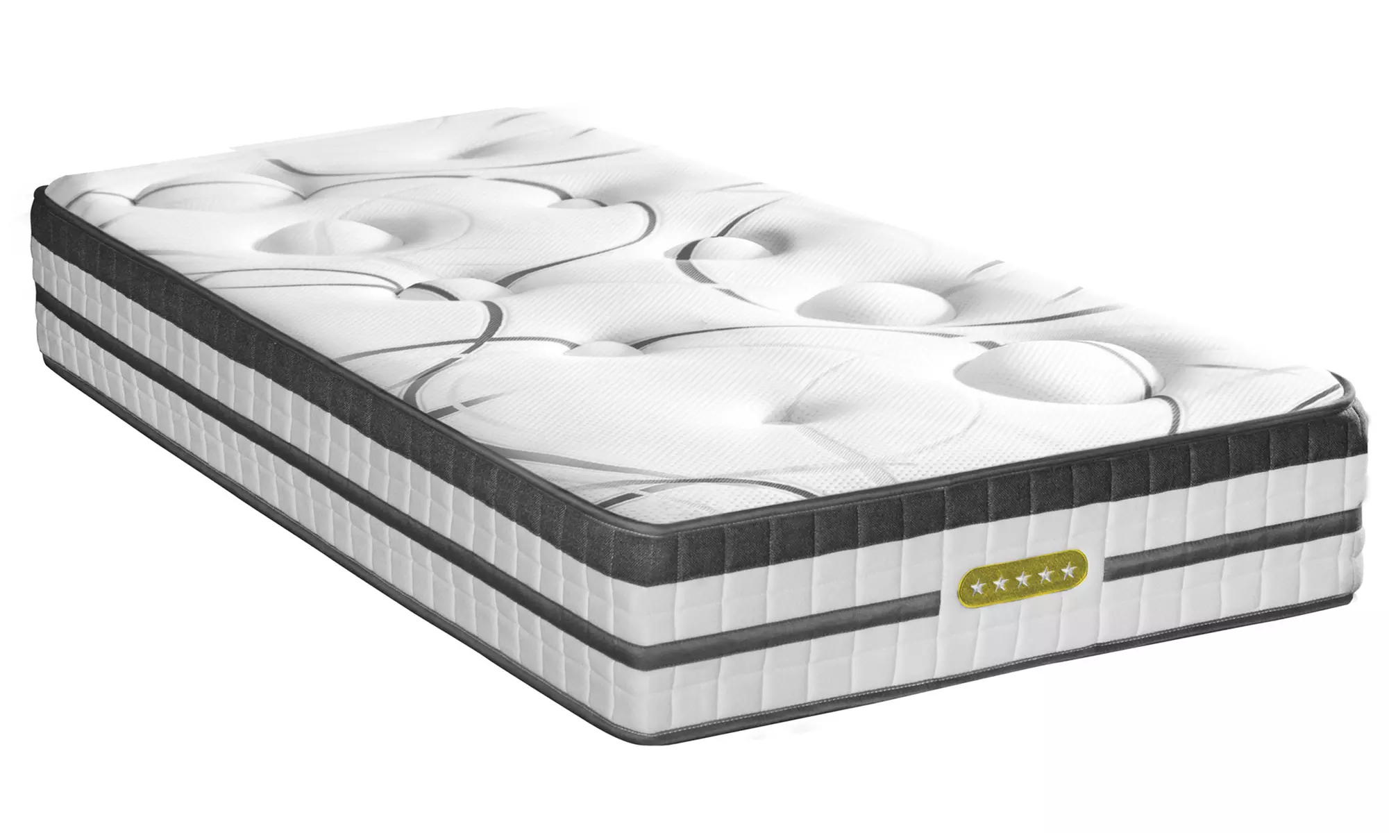 Matelas "Concorde" à mémoire de forme et ressorts ensachés