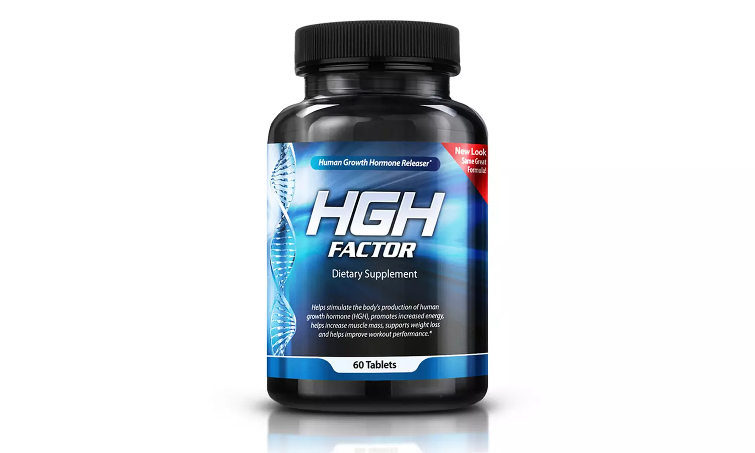 HGH Factor Bottle - Natural Muscle Building Enhancer (60, 120, or 180 ct) 