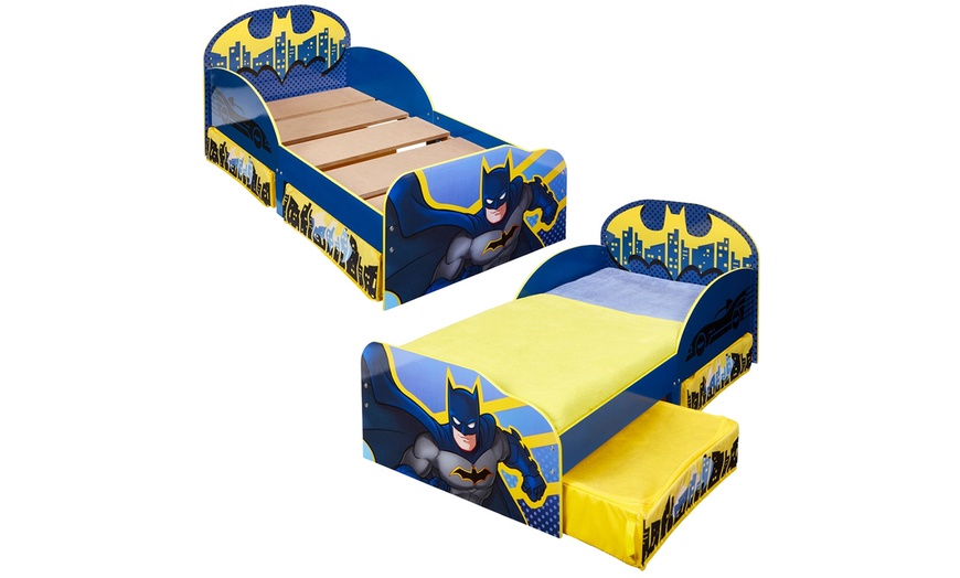 Image 3: Batman Toddler Bed with Storage
