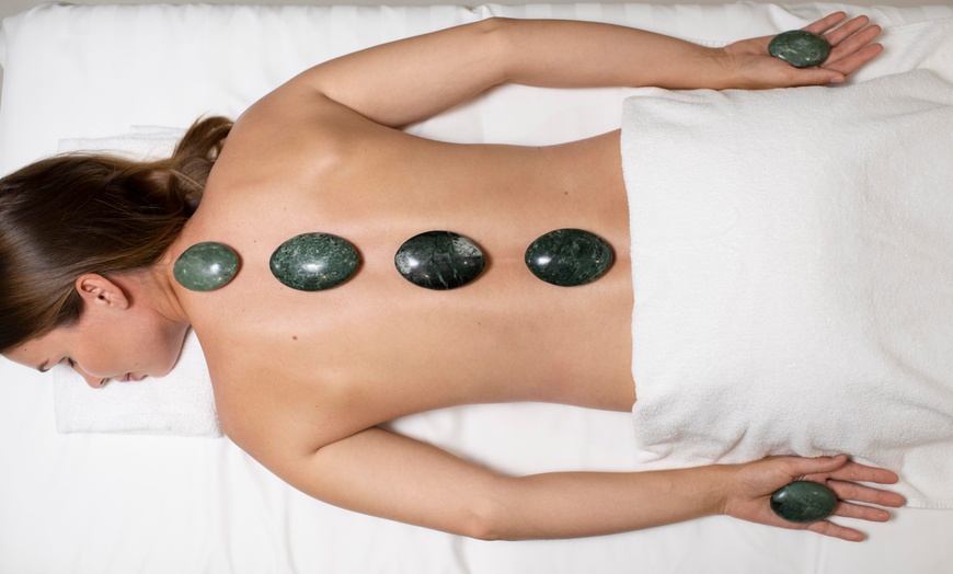 Image 1: One or Two 60-Minute Full Body Massages with Hot Stones