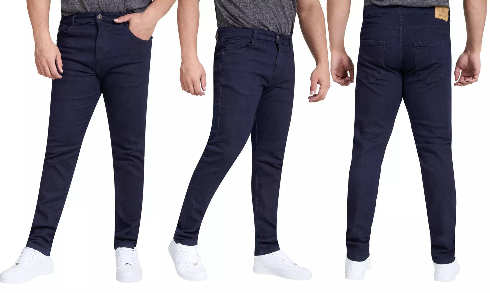 Women’s Skinny Fit Denim Jeans Mid-Rise Stretch Pencil Leg