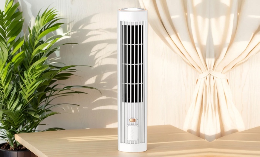 Image 7: Rechargeable Tower Fan