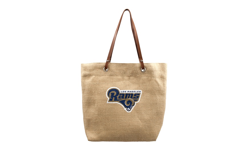 Nfl Burlap Tote Bag 