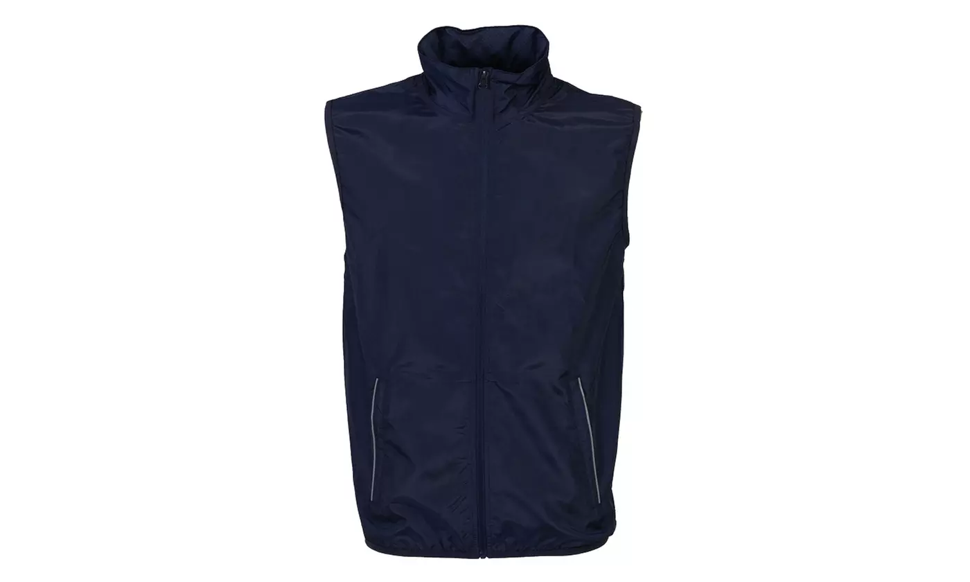 1 o 2 Gilet tecnico traspirante con dettagli rifrangenti e tasche con zip