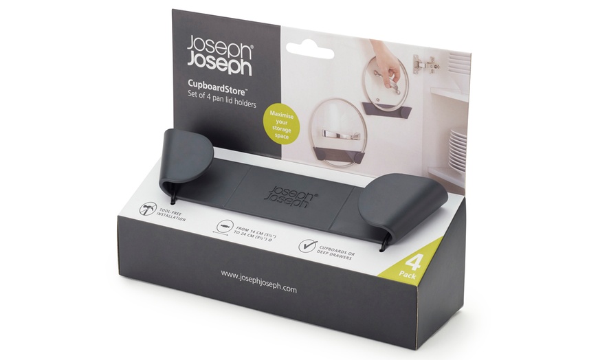 Image 6: Joseph Joseph in-Cupboard Four-Piece Pan Lid Holder Set