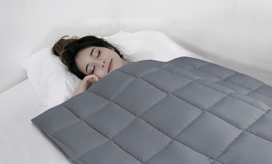 Therapeutic Sleep Aid Weighted Blanket with Optional Duvet Cover | Groupon