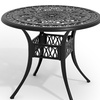 Image 25: Garden Outdoor Cast Aluminum Vintage Bistro Table 