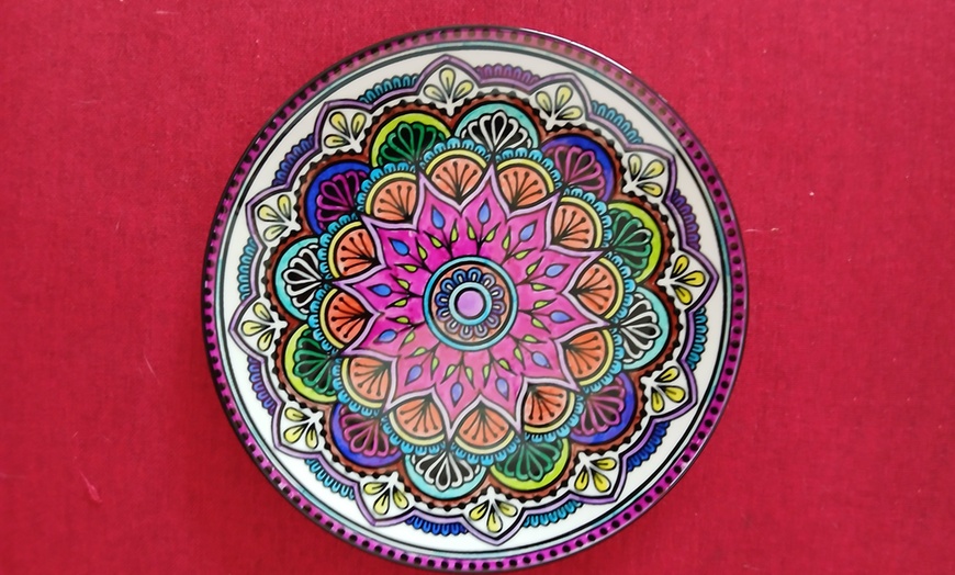 Image 4: Mandala Plates, Guided Painting, Figure Drawing Workshop for 1,2 or 4 