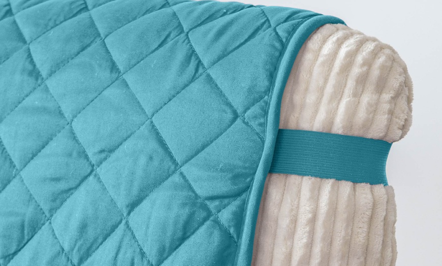 Image 32: Copridivano trapuntato antmacchia