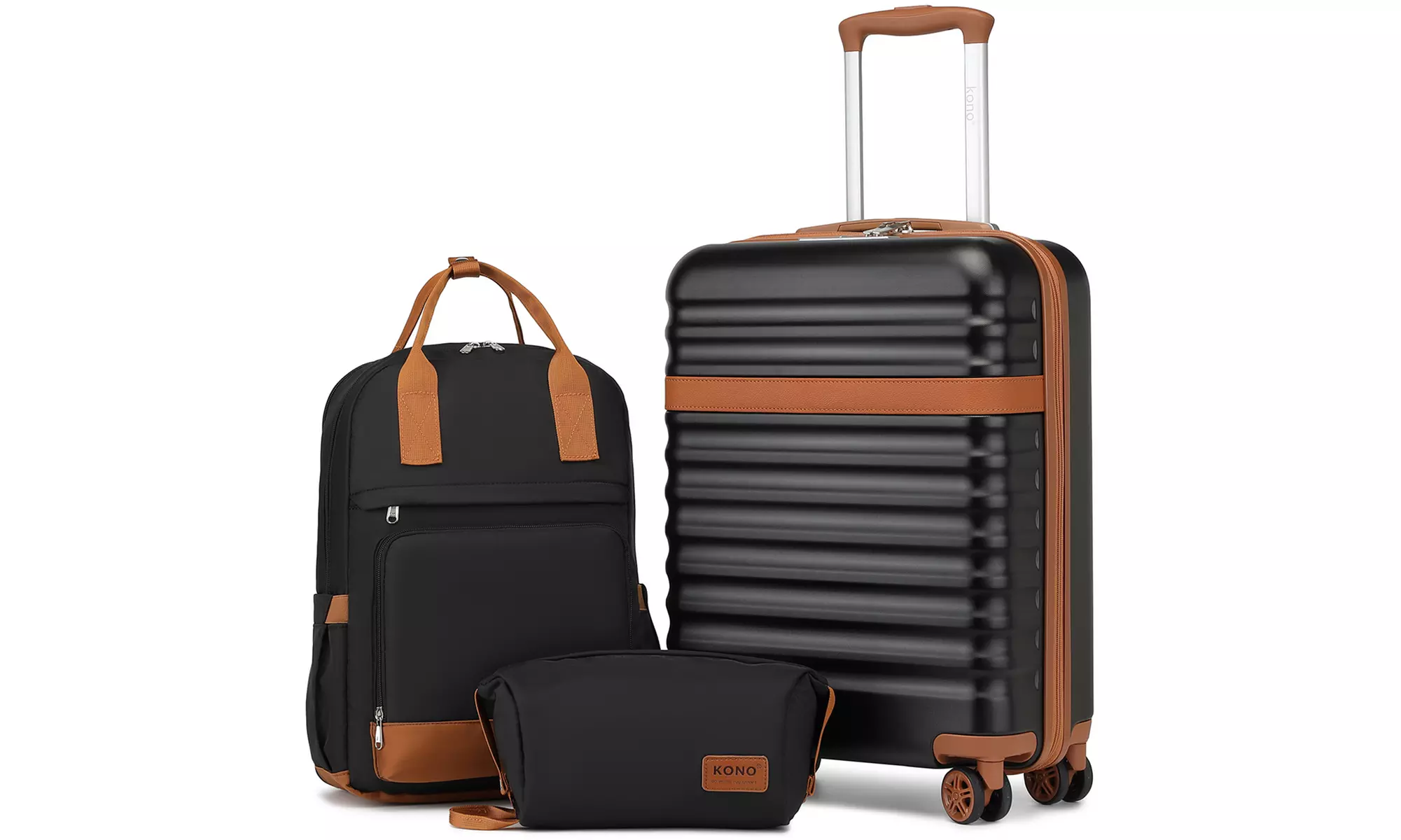 KONO 20 Inch Hard Shell ABS+PC Cabin Suitcase Set