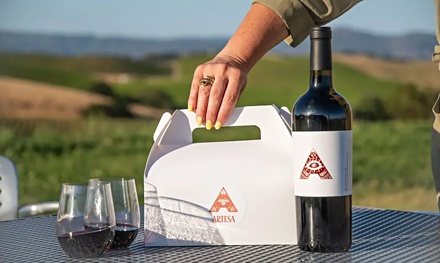 Vistas de Artesa Outdoor Winery Experience for 2 People with Bottle of Wine, Cheese and Charcuterie Box - Artesa Winery