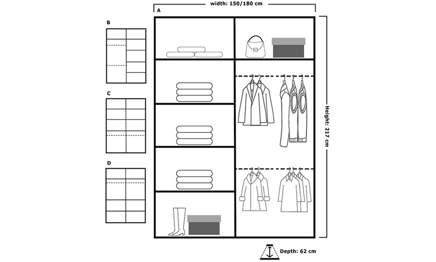 Image 12: Sliding Wardrobes 4u Nicole Sliding Wardrobe 
