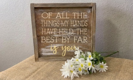 DIY - Square Wooden Board (1 Person)(Up to 2 Hours) - The Rustic Brush