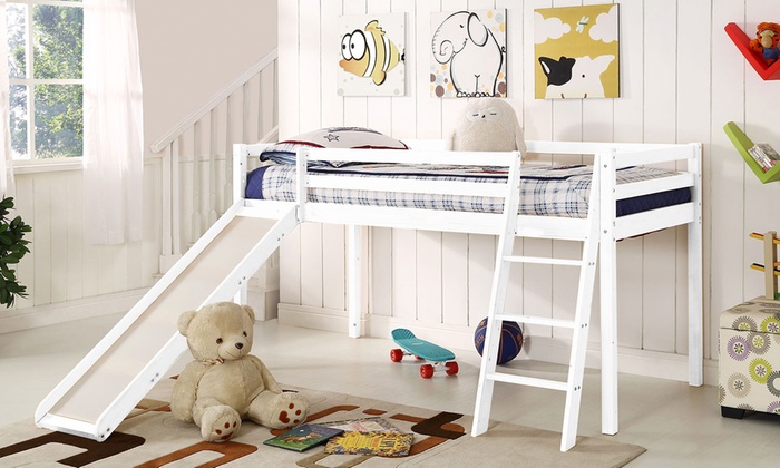 Cabin Bed Mid-Sleeper with Slide | Groupon Goods