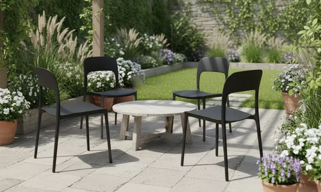 Set di 4 sedie da esterno