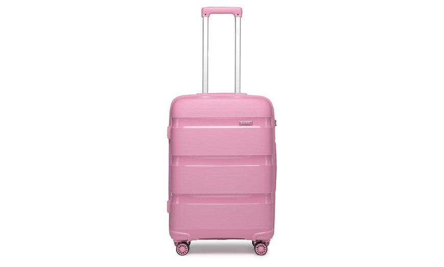 Image 30: KONO 20-inch Colourful PP Hard Shell Suitcase Hand Luggage with Lock