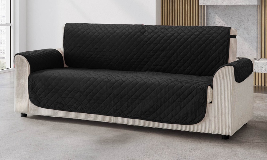 Image 25: Copridivano trapuntato antmacchia