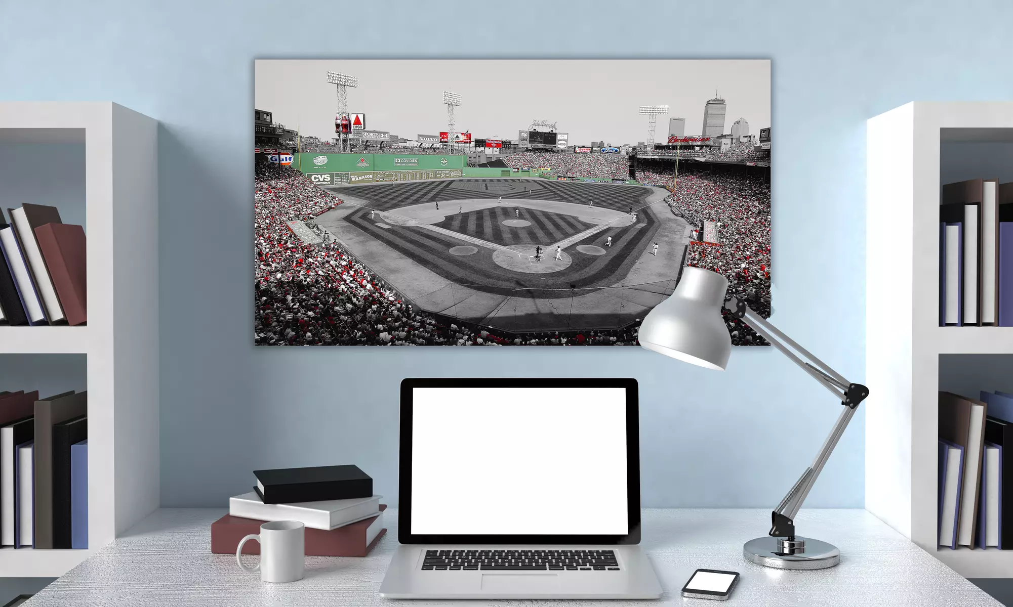 Touch of Color Baseball Ballparks on Canvas - Primary Image