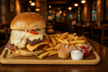 Für 1 Person: Burger nach Wahl inkl. Pommes - FTacos Düsseldorf