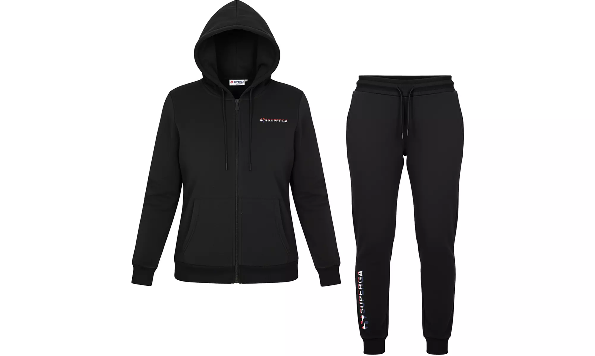 Tuta da donna in cotone felpato Superga