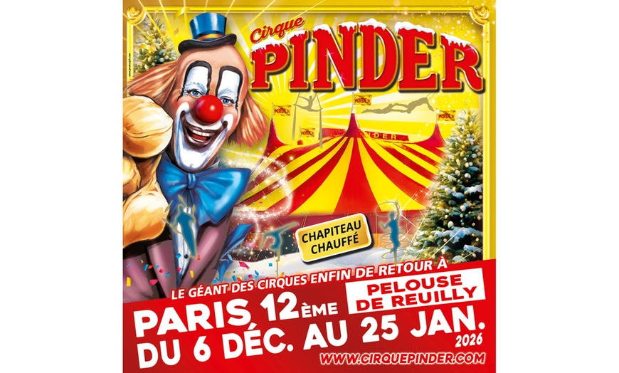 Image 1: Magie et frissons au Grand Cirque Pinder – billet catégorie or