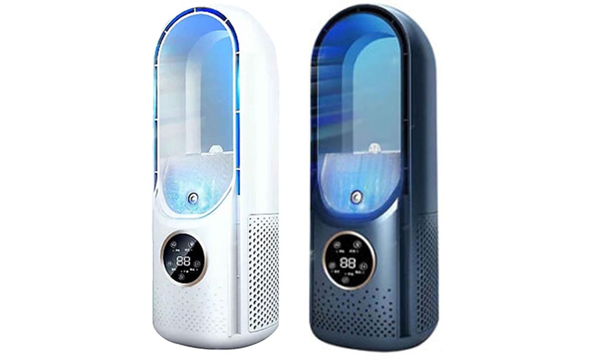 Image 1: Bladeless Air Coolers with Digital Display