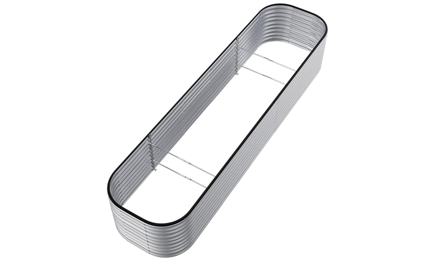 Image 2: Open-Bottom Galvanised Steel Raised Garden Bed