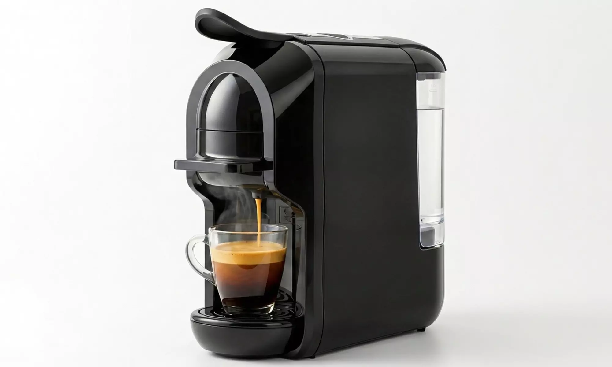 HOMCOM 19 Bar 1450W Capsule and Ground Coffee Maker in Black