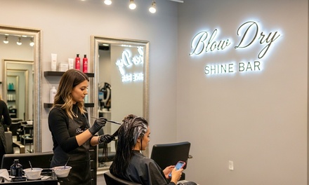 Razor Cut + Blow Dry Style + Shampoo & Conditioner - Blow Dry Shine Bar