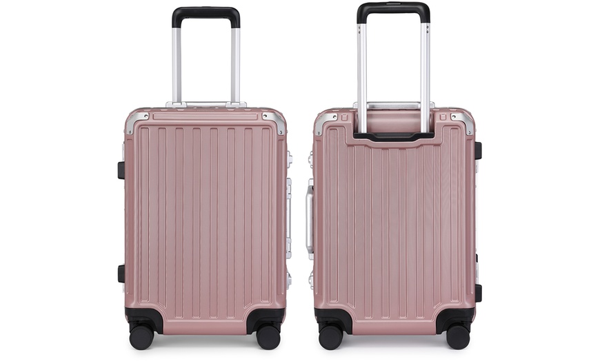 Image 10: Valise de 20 pouces avec cadre en aluminium rigide et serrure TSA