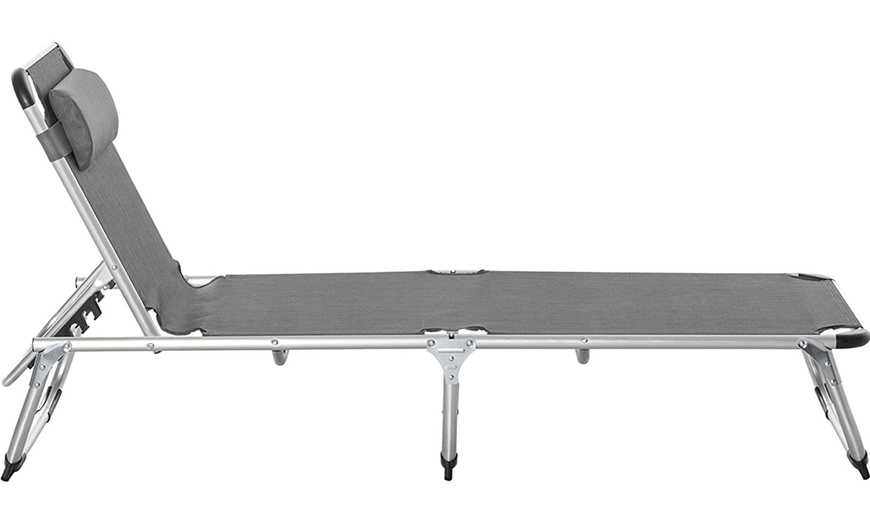 Image 3: Outsunny Foldable Sun Lounger selection