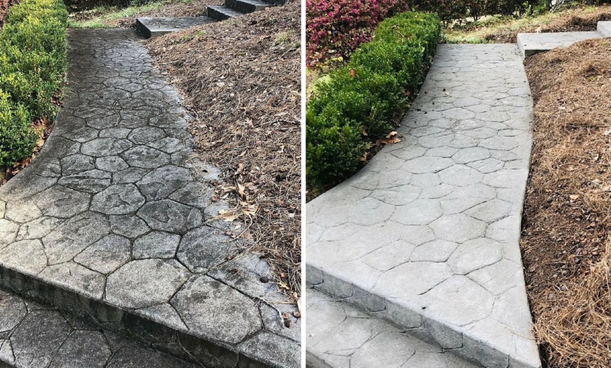 Image 5: Exterior Pressure, Driveway Power or 1 Side Vertical ext. Soft Washing