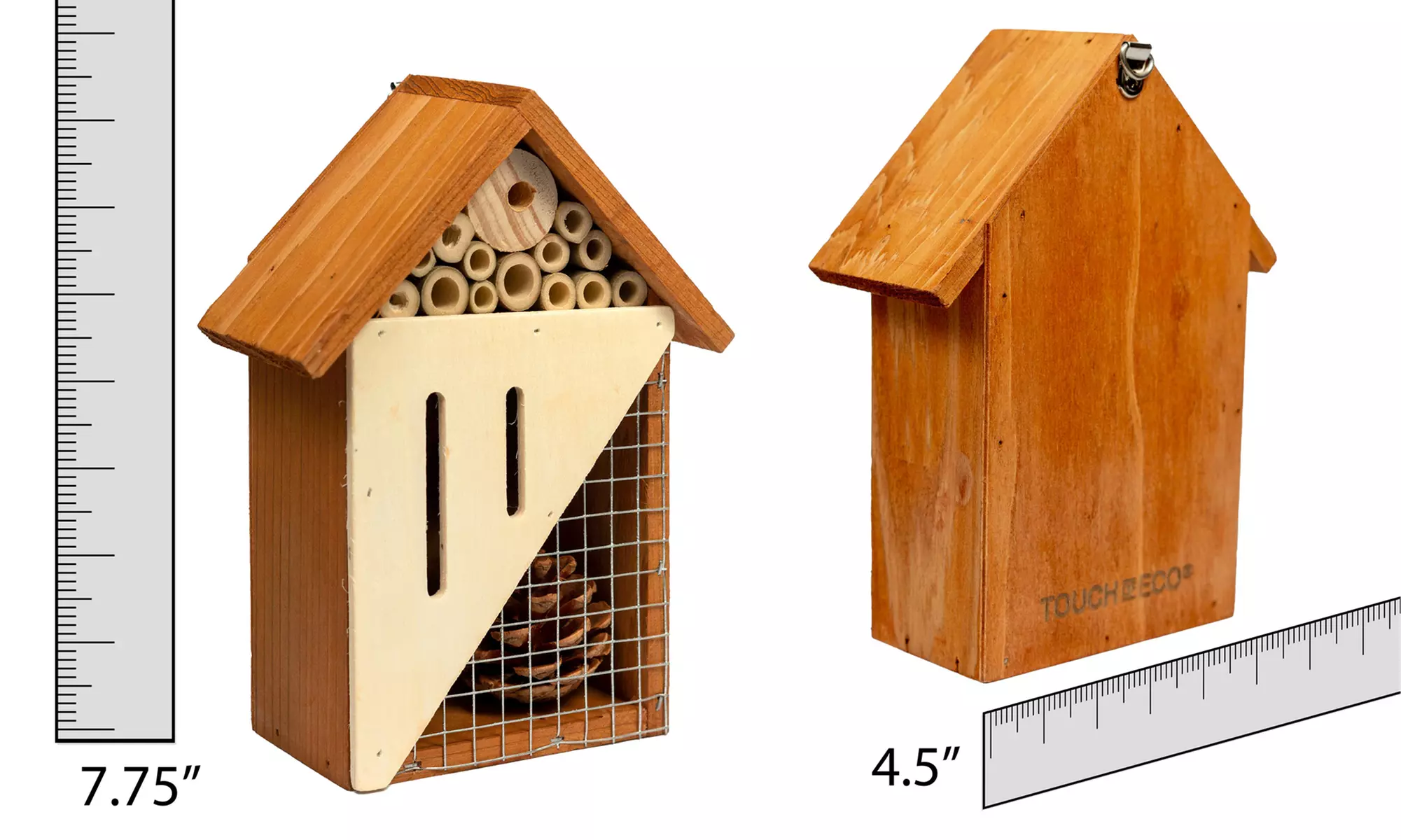 Hand Crafted Multicompartment Wooden Pollinating Houses for Bees & Butterflies