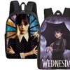 Image 1: 3-Piece Wednesday Adams-Inspired Backpack Set 