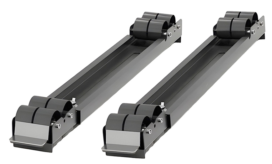 Image 3: Système de 2 barres à roulettes pour déplacer les meubles
