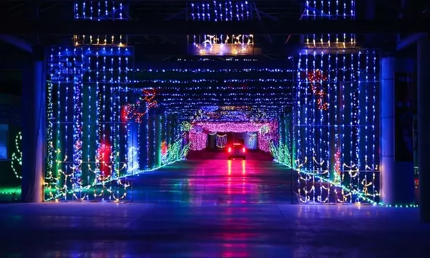 Drive-Thru Christmas Holiday Light Show at Glittering Lights